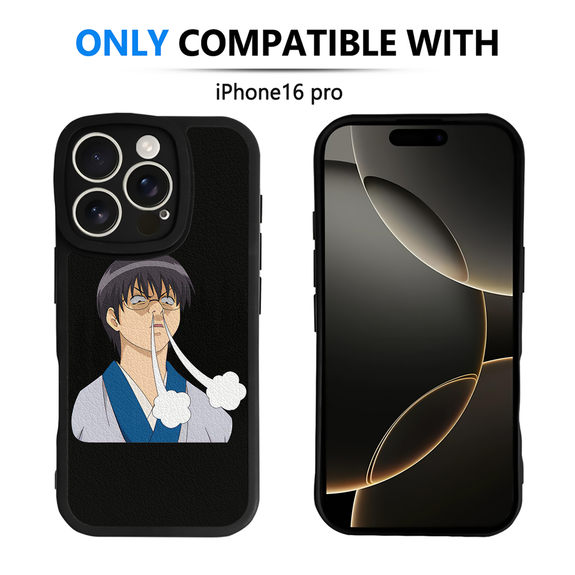 （画像用） ぎんたま 坂田銀時（さかたぎんとき） 神楽 志村新八（しむら しんぱち） GINTAMA Sakata Gintoki Kagura Shimura Shinpachi 【iPhone 16シリーズ対応】シリコンスマホケース（レザー調） 材質：シリコン
